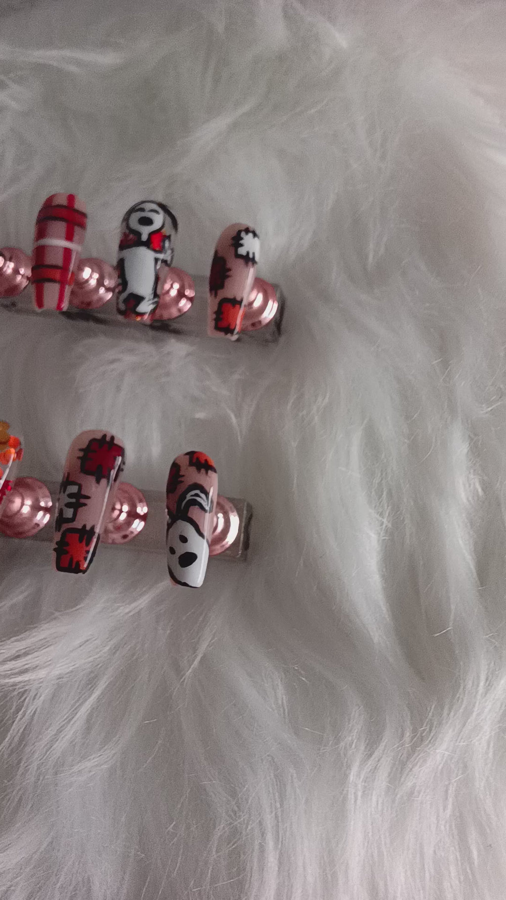 Snoopy Fall inspired Press On set