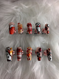 Snoopy Fall inspired Press On set